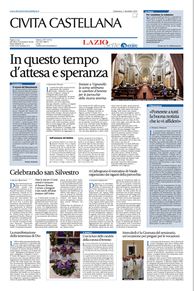 Avvenire - pagina diocesana del 05/12/2021